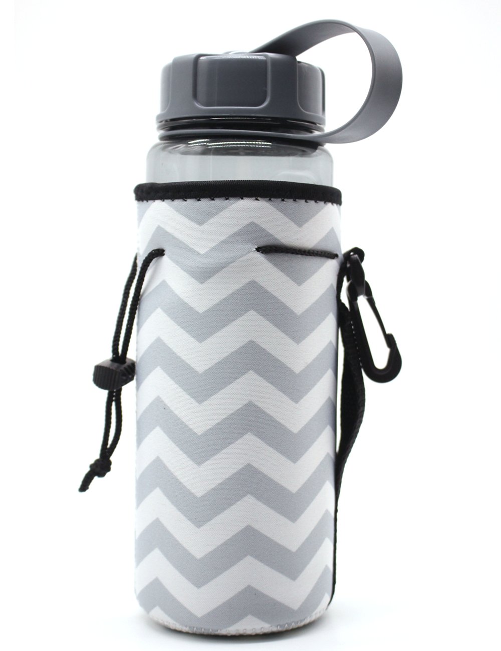 **Insulated Neoprene Water Bottle Holder Pouch - Leak-Proof Carrier for Stainless Steel, Glass & Plastic Bottles - Perfect for Gym, Hiking & Travel**