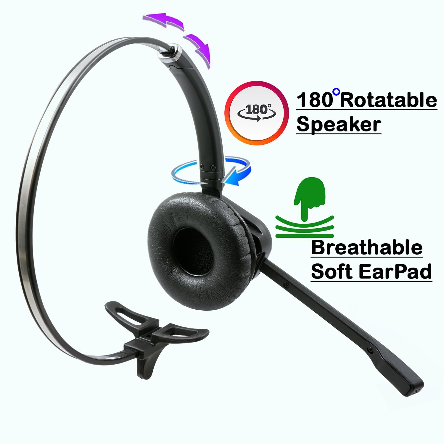INNOTALK Wireless Headset for Avaya 4610 4620 4621 4622 4625 4630 Phones - Remote Answering Cord - Hands-Free Office & Call Center Headset for Professionals