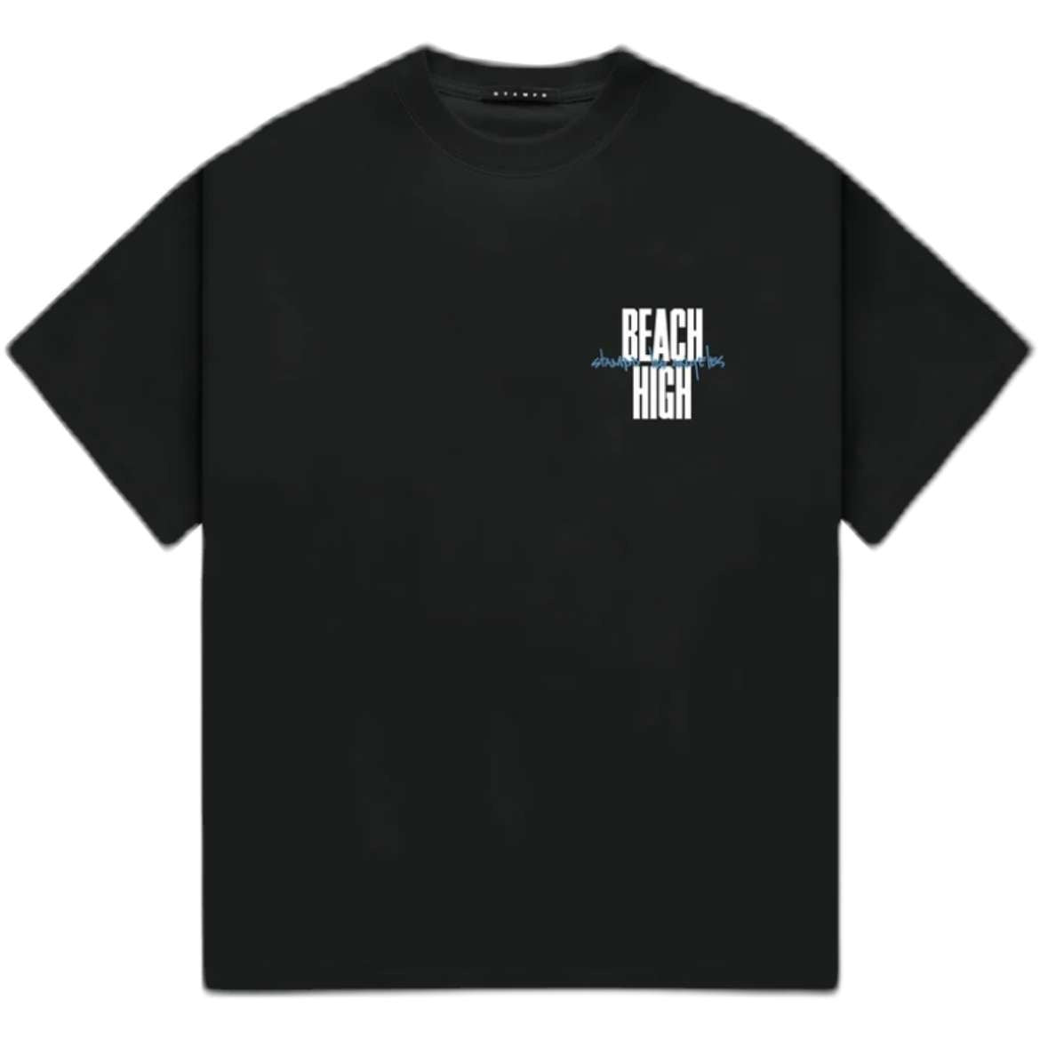 Beach High Tee - Soft Cotton Black T-Shirt for Women | Summer Casual Wear, Beach Outfits & Vacation Essentials