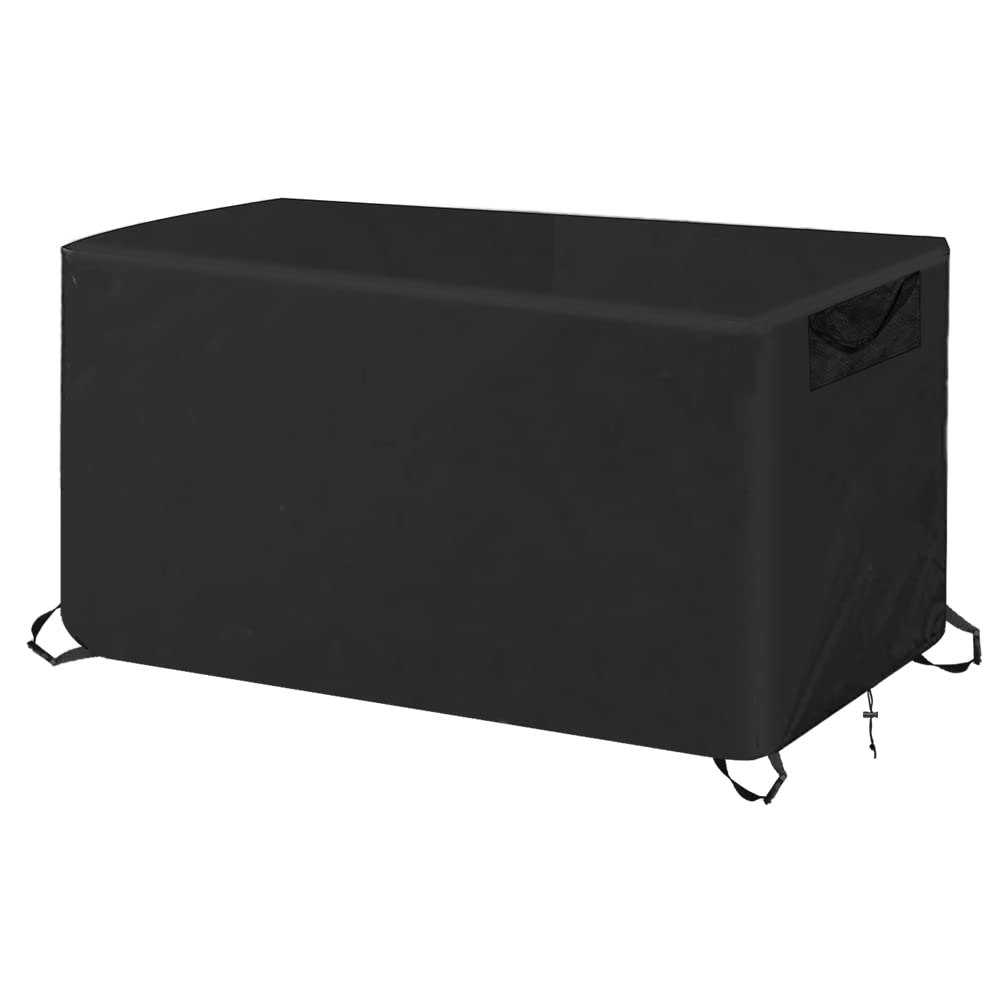 Heavy Duty 600D Waterproof Deck Box Cover - Outdoor Storage Box & Cushion Protector - Fits 63