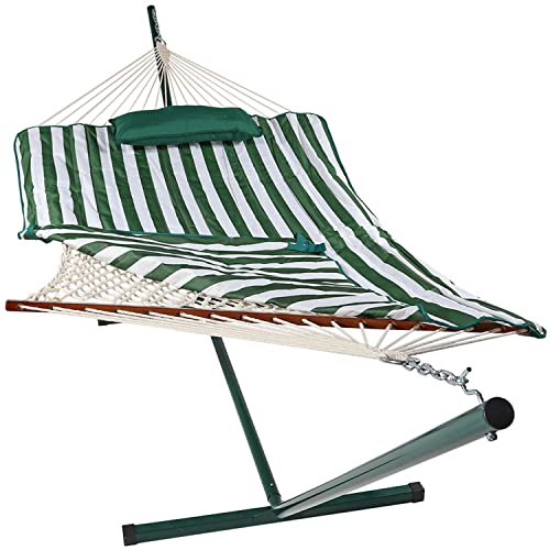 Green and White Stripe