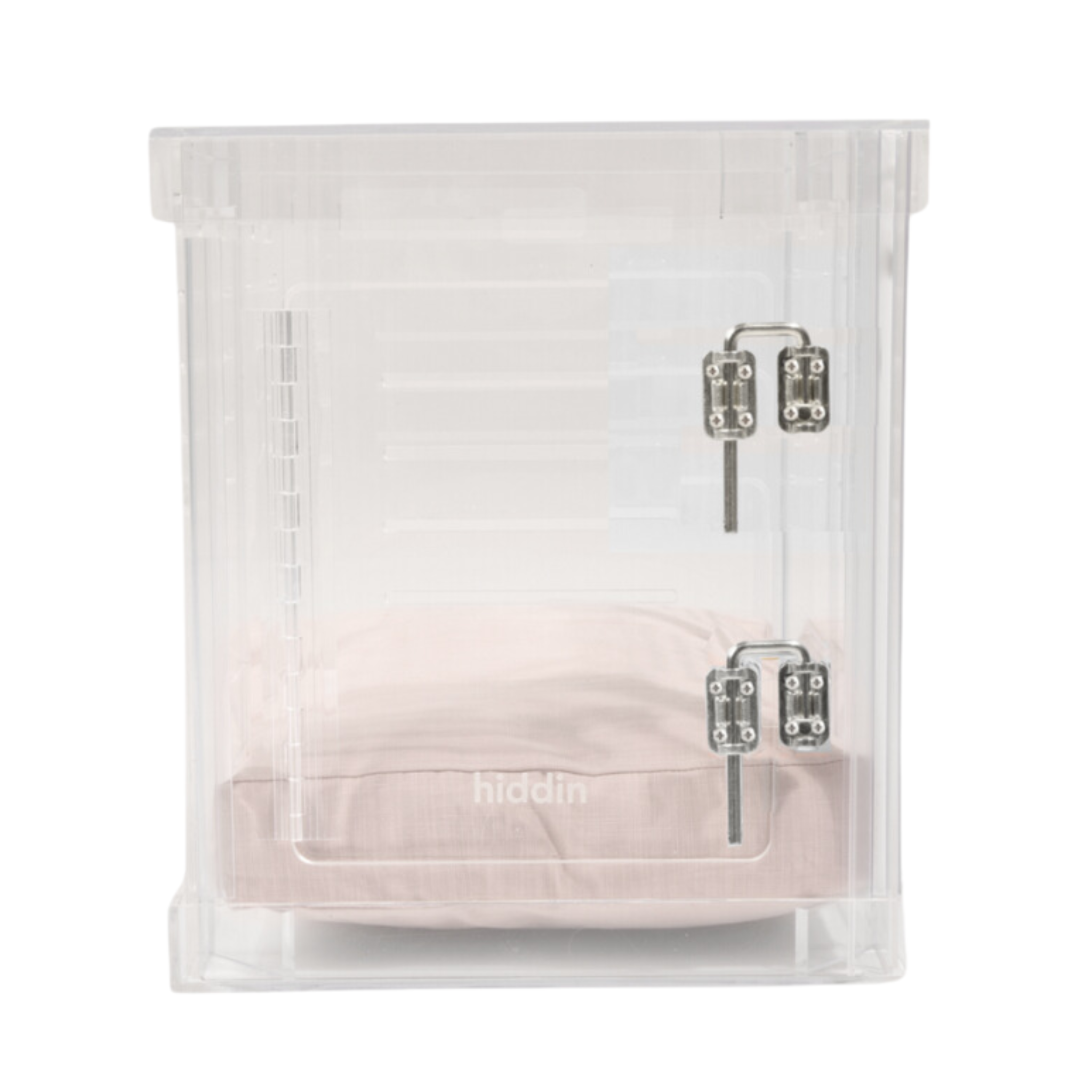Clear Plastic Dog Crate with Removable Gate - Portable Pet Carrier for Small to Medium Dogs - Perfect for Travel, Training & Home Use