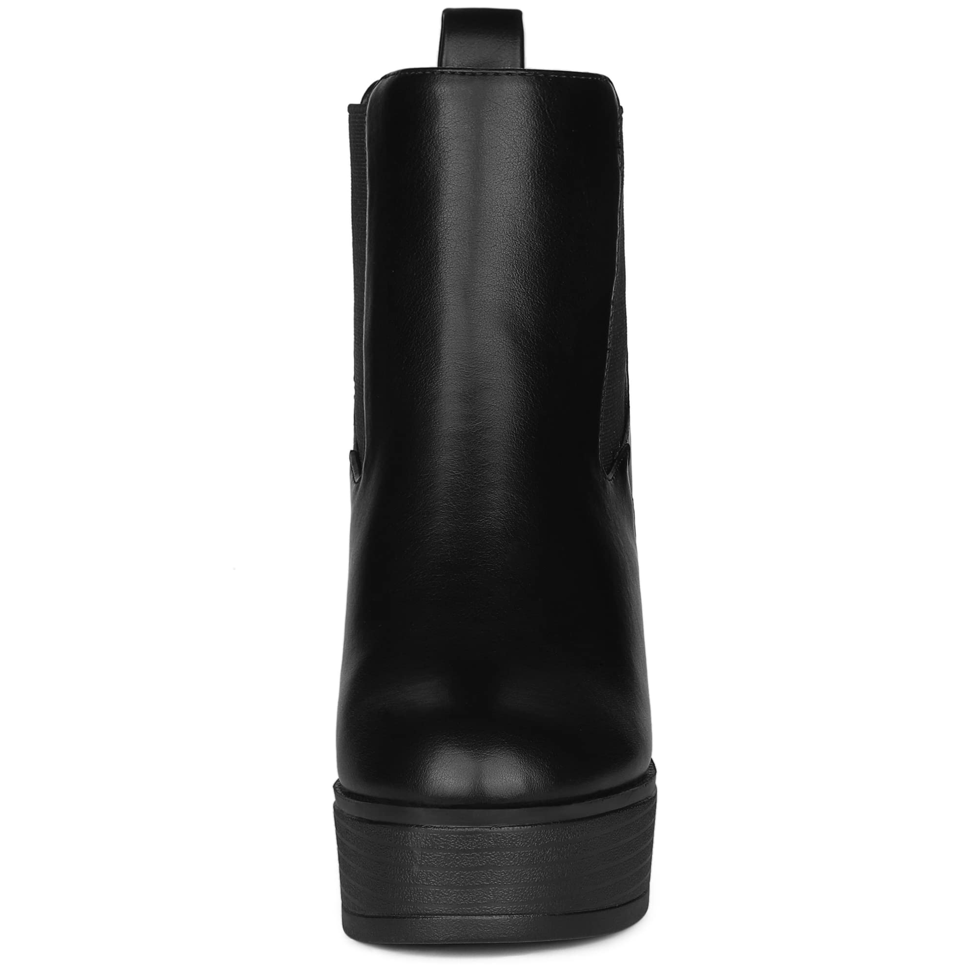 Allegra K Women's Platform Chunky Heel Chelsea Ankle Boots - Stylish Fall Winter Fashion Booties for Women, Perfect for Office, Party & Night Out