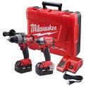 Milwaukee 2997-22 M18 Fuel 18V Cordless Hammer Drill and Impact Driver Combo Kit - Powerful Brushless Tools for Construction, Woodworking & DIY Projects