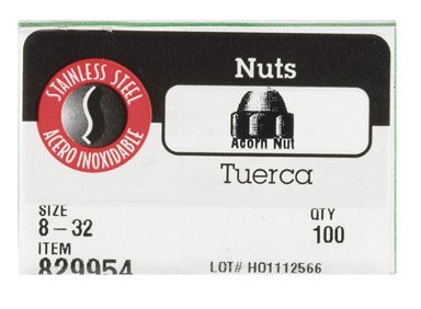 Hillman Stainless Steel Cap Nuts - 100-Piece Box - M6 Size for Secure Fastening | Ideal for DIY Projects, Automotive Repairs & Home Improvement