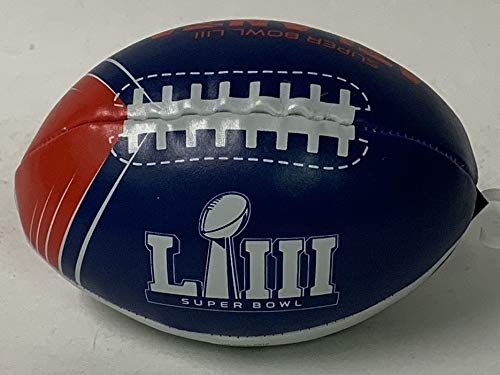 SB 53 LIII 4 Inch Quick Toss Softee Football - Official Super Bowl Soft Throw Football for Kids & Adults - Perfect for Backyard Games, Tailgating & Football Practice