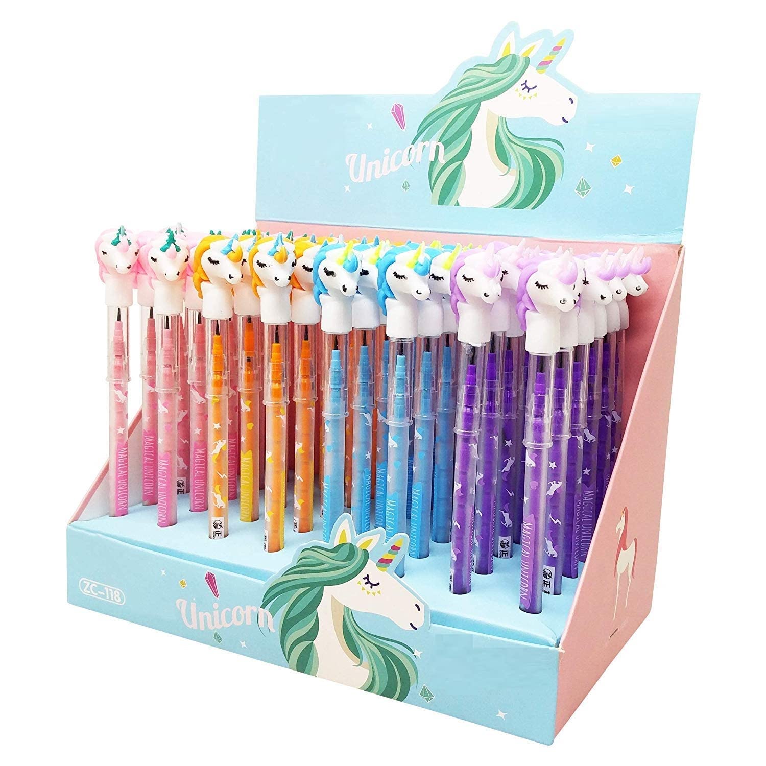 ALMOSTHERE® Unicorn Stationery Set - A5 Locking Diary with 240 Pages, Fur Pouch, Pens & Pencils - 4-Piece Educational Gift Combo for Girls - Perfect for School, Birthday Presents & Unicorn Lovers