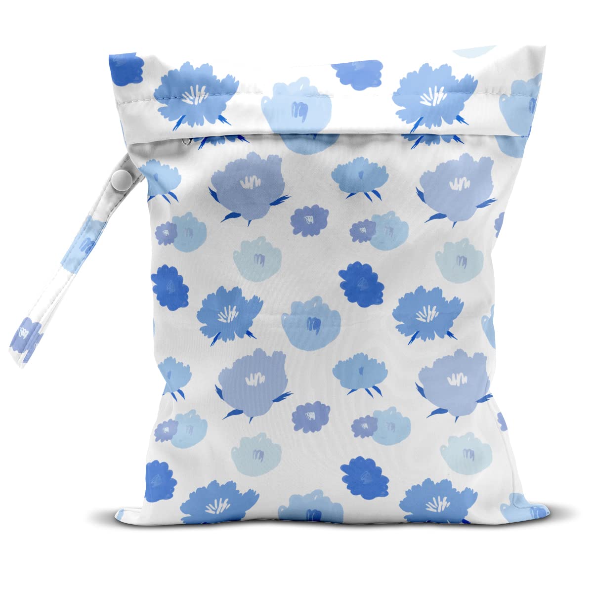 Waterproof Reusable Wet Dry Bag for Swimsuits, Beach, Pool, Gym & Travel - Cute Floral Daisy Design for Diapers, Yoga Clothes & Toiletries | Perfect for Swimming, Fitness & Family Outings