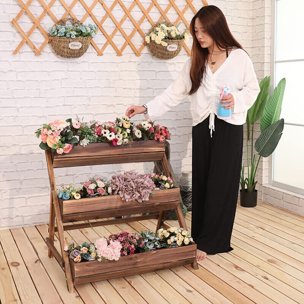 Etlegor Vertical Raised Garden Bed - Elevated Freestanding Herb Planter Box with 3 Containers for Growing Vegetables, Strawberries & Flowers | Perfect for Outdoor & Indoor Gardening, Patio, Balcony & Small Spaces