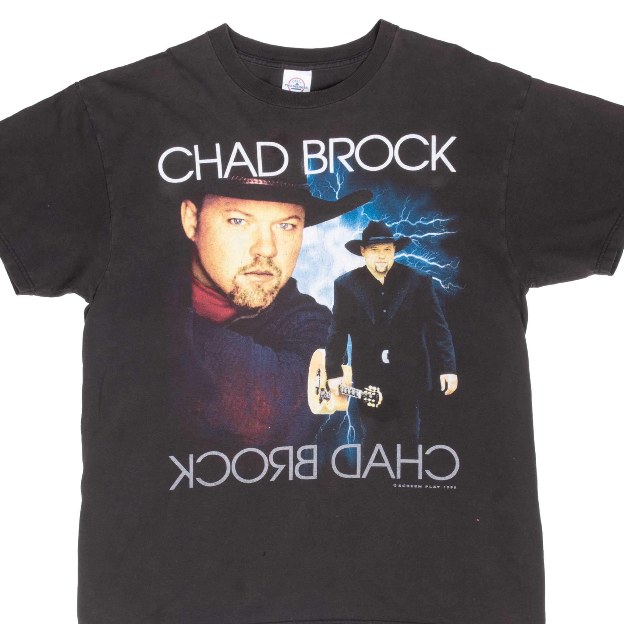 Vintage Chad Brock Tour 2002 T-Shirt - Large Size - Retro Country Music Concert Tee for Fans & Collectors - Perfect for Concerts, Parties & Casual Wear