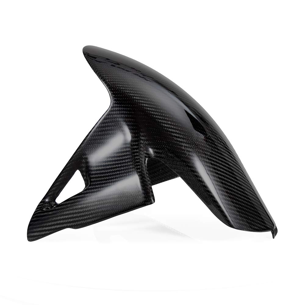 Premium 100% Real Carbon Fiber Motorcycle Front Fender Mudguard for Ducati Panigale V4 (2019-2021) - Glossy Finish | Lightweight & Durable | Perfect for Racing & Street Performance