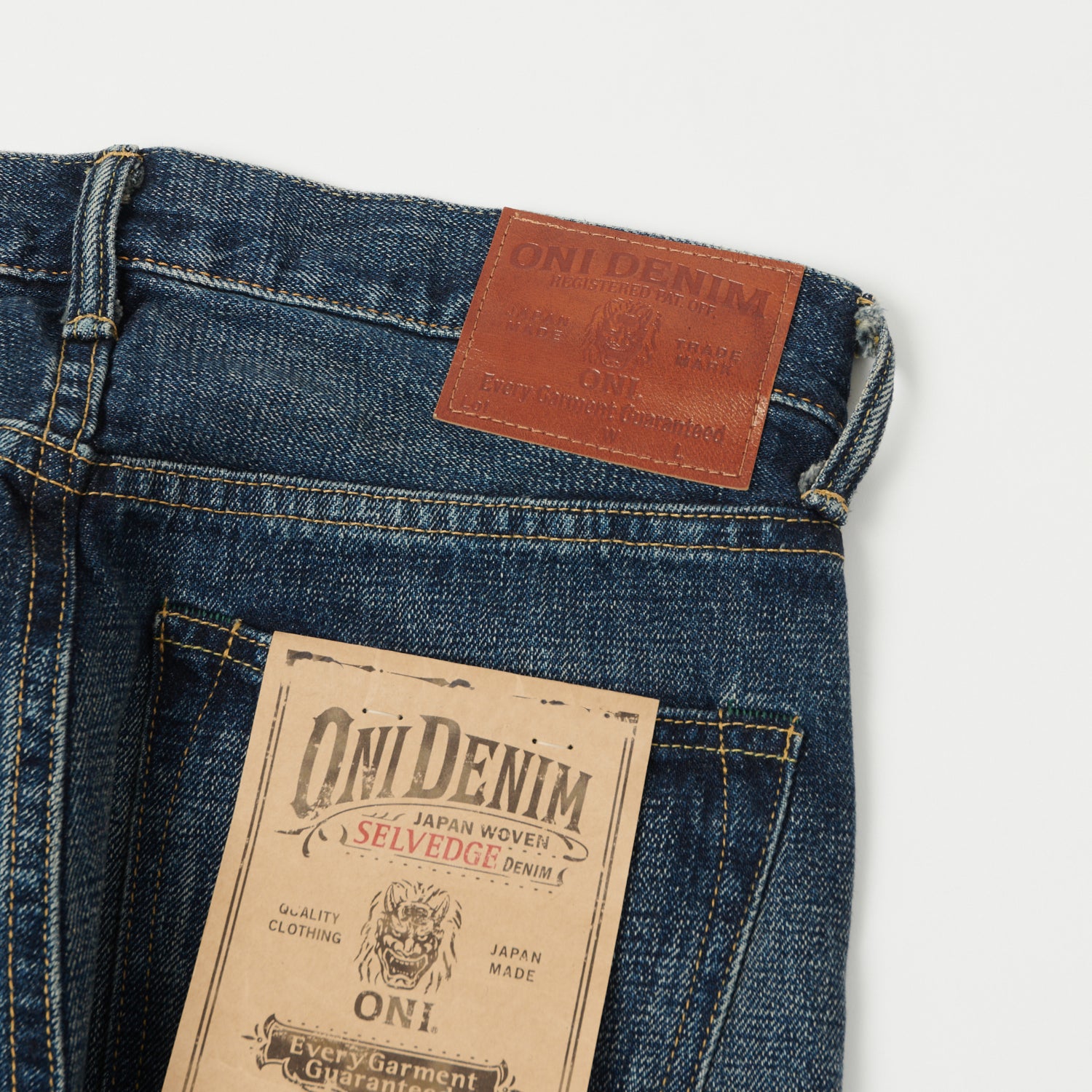 ONI 540 Low Tension 15oz Slim Tapered Jeans - 18 Month Used Light Wash Denim Pants for Men | Perfect for Casual Wear, Vintage Style & Everyday Outfits