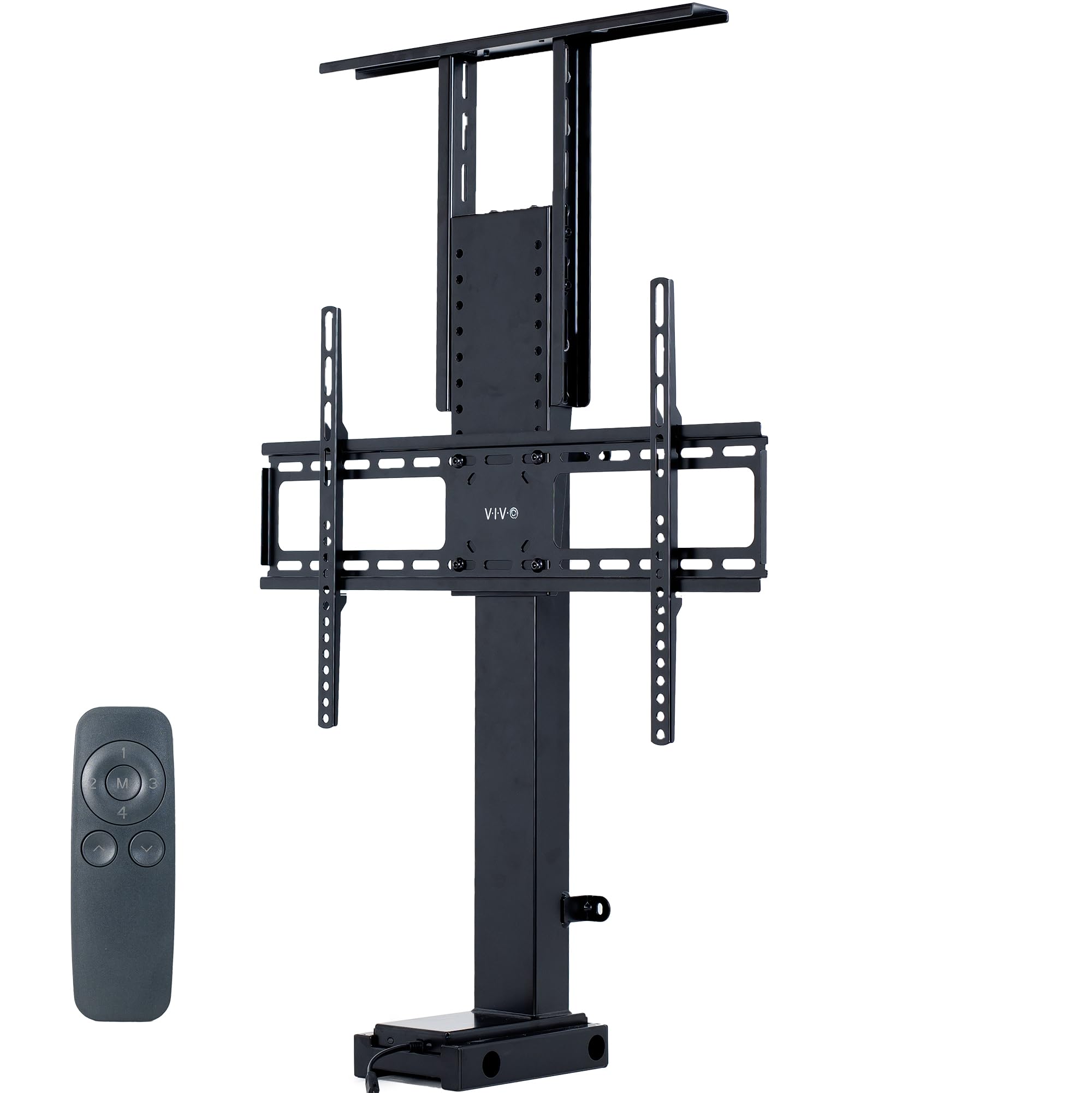 VIVO Motorized TV Stand for 32 to 65 inch Screens - Vertical Lift TV Mount with Remote Control, Compact Universal Bracket MOUNT-E-UP65A - Perfect for Living Room, Bedroom & Home Theater Setup