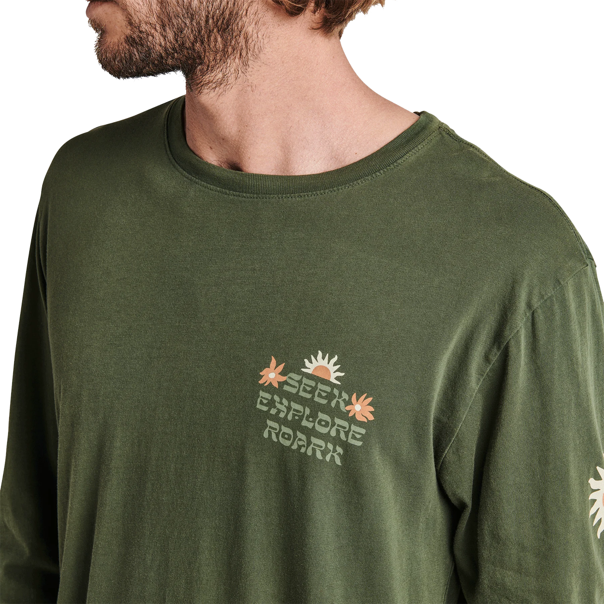 Atoll Long Sleeve T-Shirt for Men - Soft Cotton Casual Shirt with Comfort Fit - Perfect for Everyday Wear, Outdoor Activities & Layering
