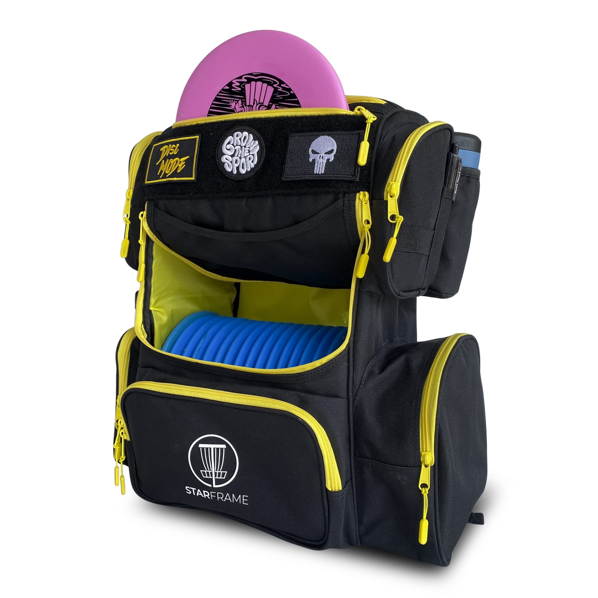**Bandido Disc Golf Backpack with 4-Can Insulated Cooler – 30+ Disc Storage, Durable Lightweight Design for Men & Women – Perfect for Tournaments, Practice & Outdoor Adventures**