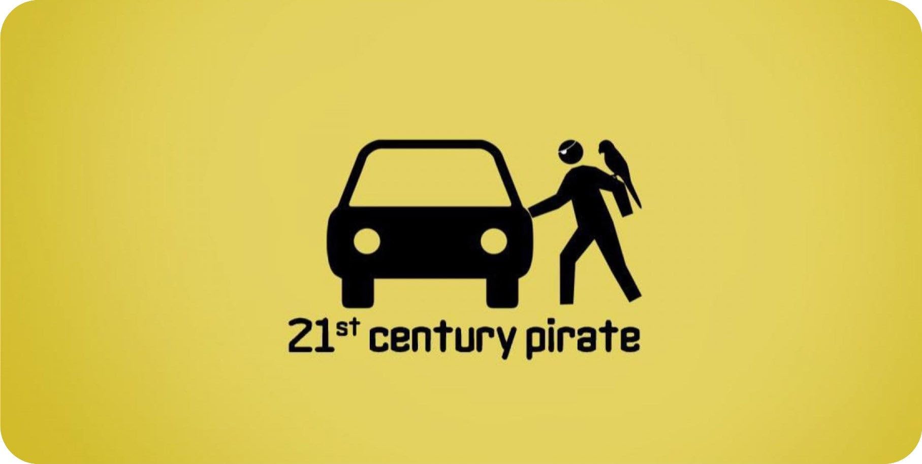 21st Century Pirate Photo License Plate - Custom Novelty Car Tag for Pirates Fans - Perfect for Halloween, Themed Parties & Pirate Lovers