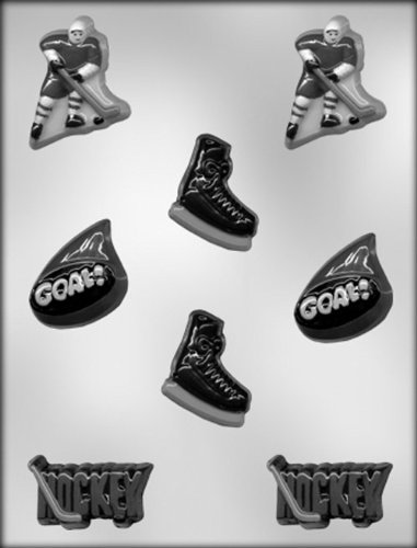 CK Products Hockey Assortment Chocolate Mold - Premium Silicone Baking Mold for Hockey-Themed Chocolates, Candies & Desserts - Perfect for Birthday Parties, Sports Events & Holiday Gifts