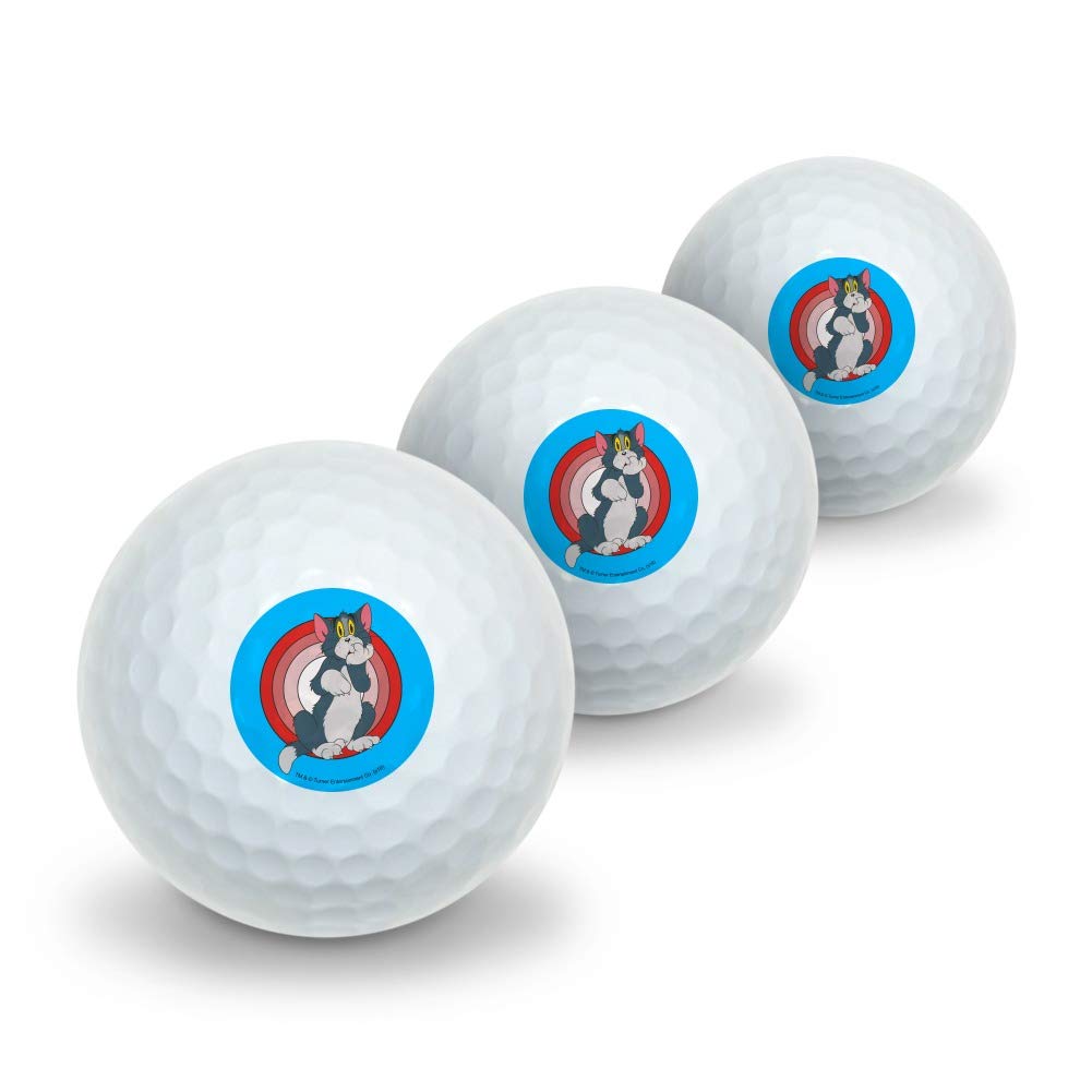 Tom and Jerry Novelty Golf Balls 3 Pack - Fun Cartoon Character Golf Balls for Collectors & Gifts | Perfect for Golf Tournaments, Birthday Presents & Themed Parties