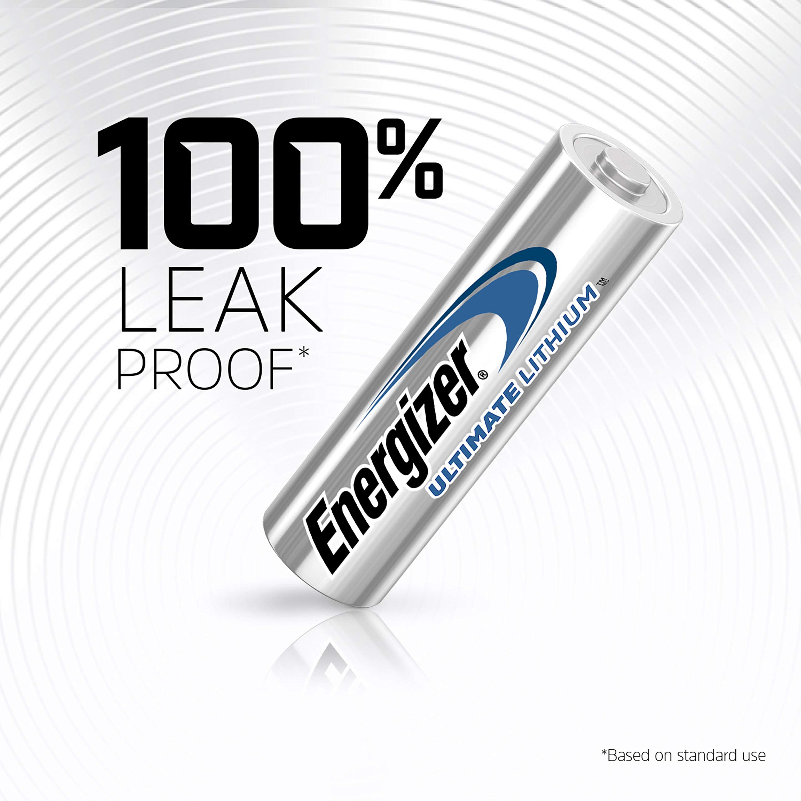 Energizer Ultimate Lithium AA Batteries (4-Pack) - World's Longest Lasting Battery for High-Tech Devices - Perfect for Digital Cameras, Gaming Controllers & Emergency Flashlights - Black (EVEL91BP4)