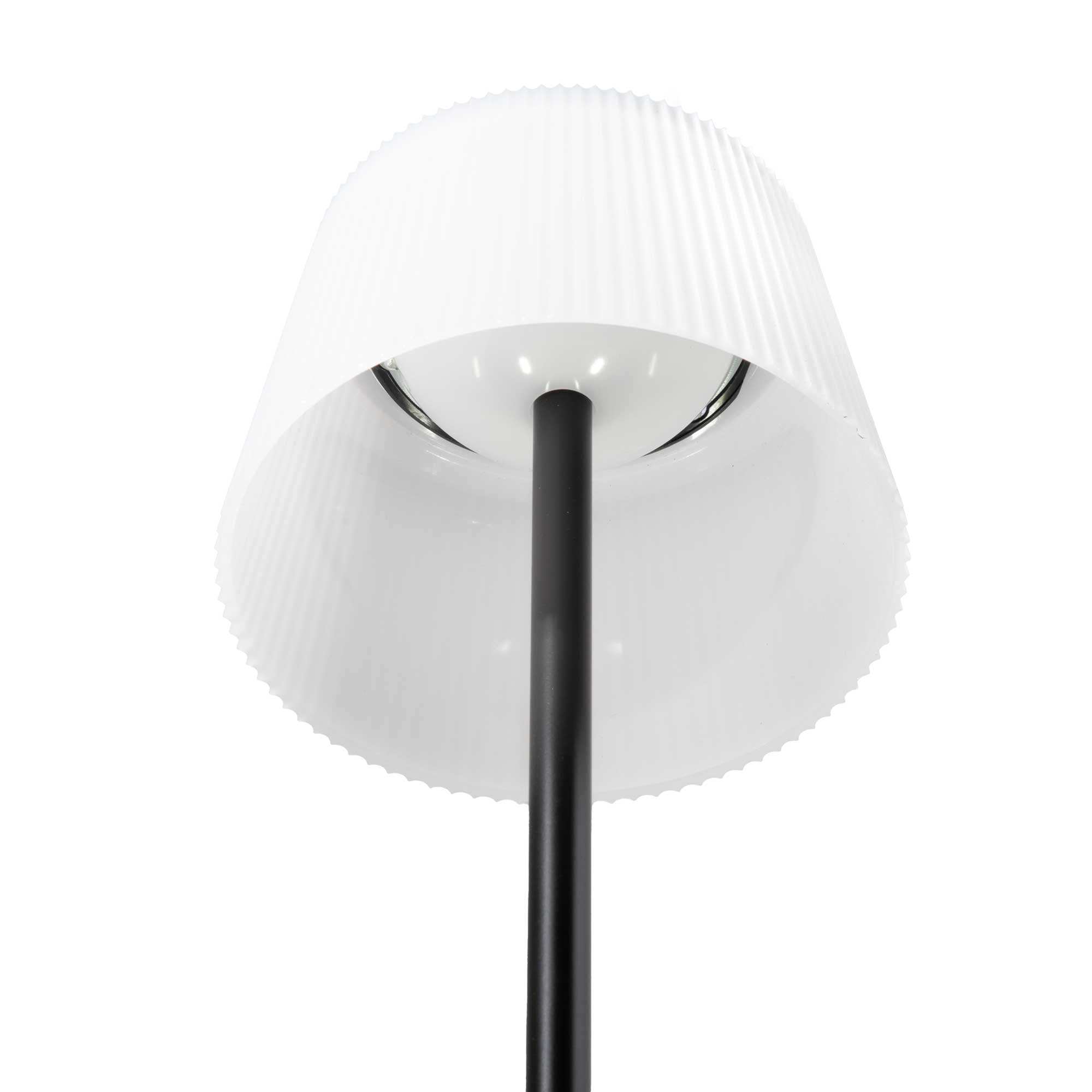 Rechargeable LED Table Lamp with RGB Color Changing - Portable Desk Light for Home, Office, Restaurant - Black (Model DH212) - Perfect for Bedroom Nightstand, Study Room, and Cafe Ambiance Lighting