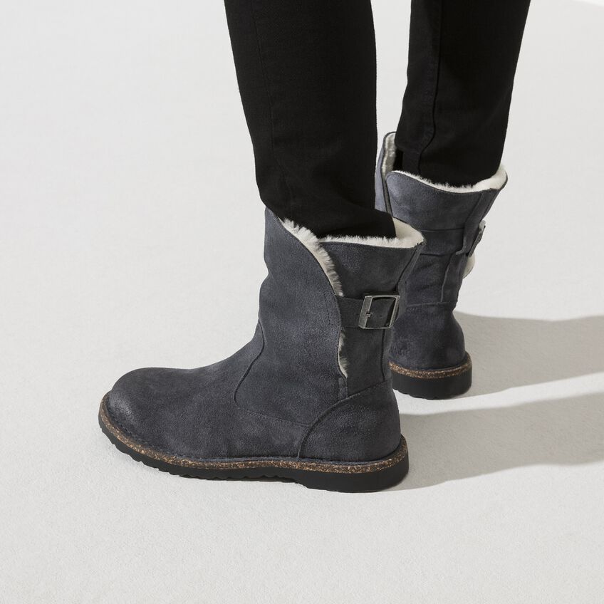 Birkenstock Uppsala Shearling Suede Leather Clogs - Comfortable Winter House Shoes for Women & Men - Perfect for Indoor, Outdoor & Cozy Home Wear