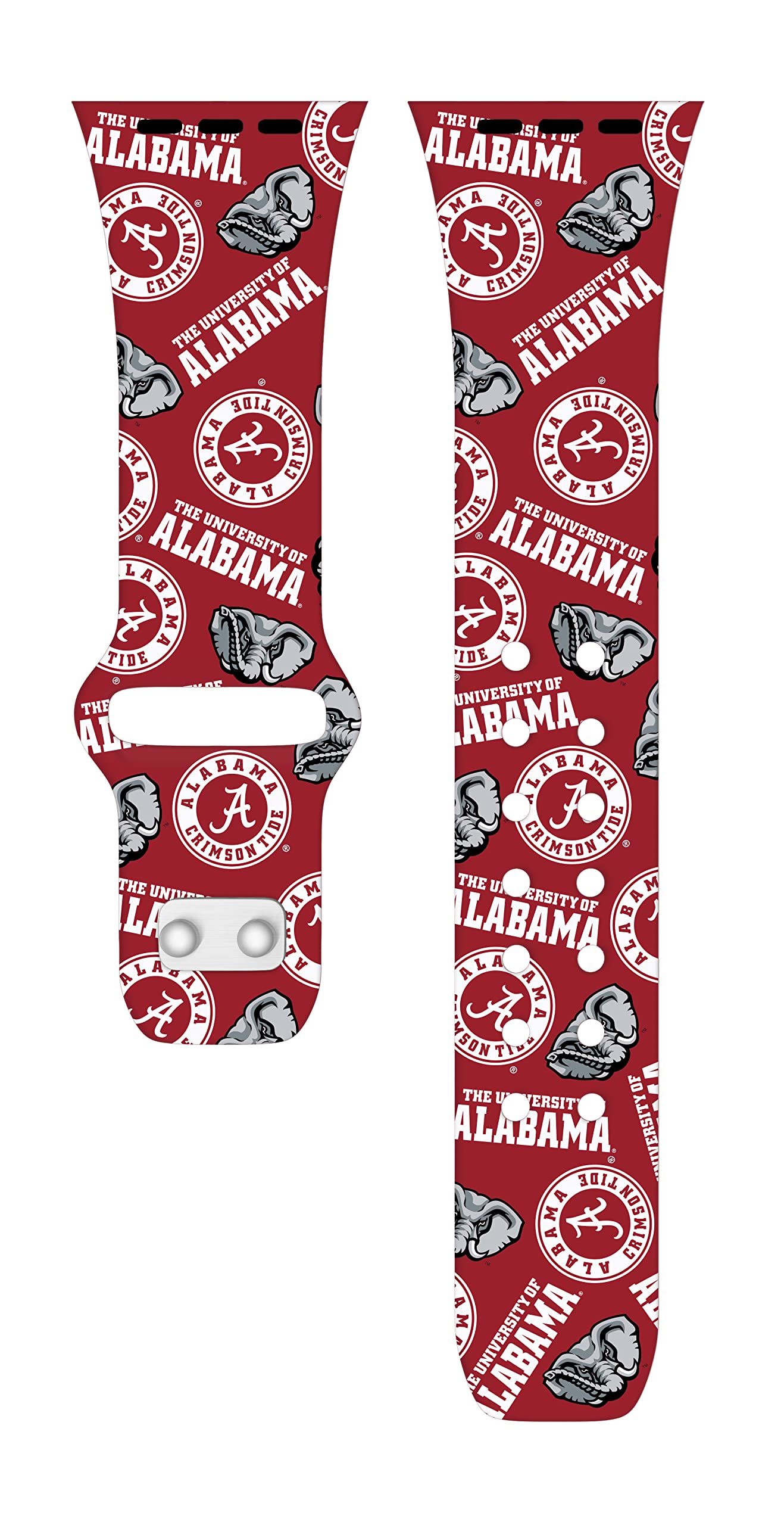 Alabama Crimson Tide HD Watch Band Compatible with Apple Watch Series 1-9 - Stylish Sports Fan Accessory for Game Day & Everyday Wear