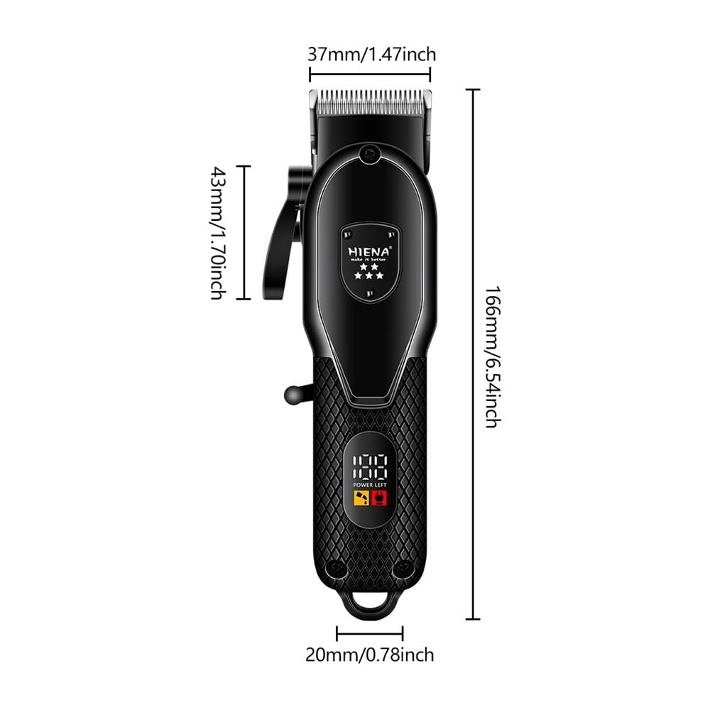 Professional HYN-212 Electric Hair Clipper & Trimmer for Men - Barber Shop Quality Hair Cutting Machine, Razors & Scissors for Home & Salon Use - Perfect for DIY Haircuts, Beard Trimming & Grooming