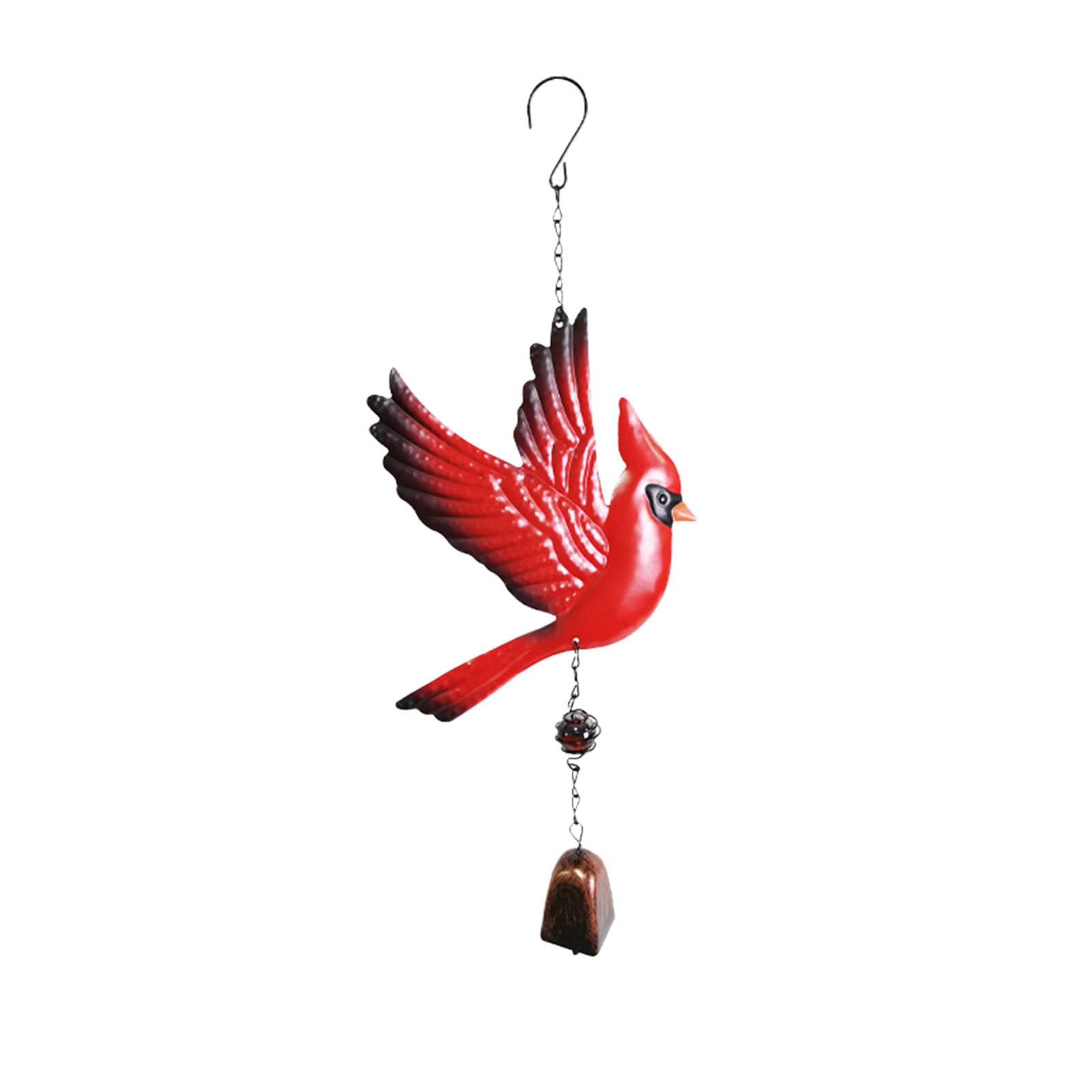 Solar-Powered Hummingbird Wind Chime - Outdoor Garden Decor with Deep Tone & LED Lights | Handmade Metal Wind Bells for Patio, Yard, Porch, and Balcony Decoration