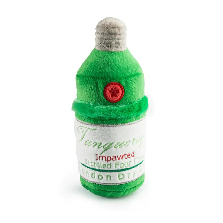 Tanqueray Gin Plush Dog Toy - Soft & Durable Stuffed Animal for Pets - Perfect for Playtime, Cuddling & Gifting (Dog Lovers Gift Idea)