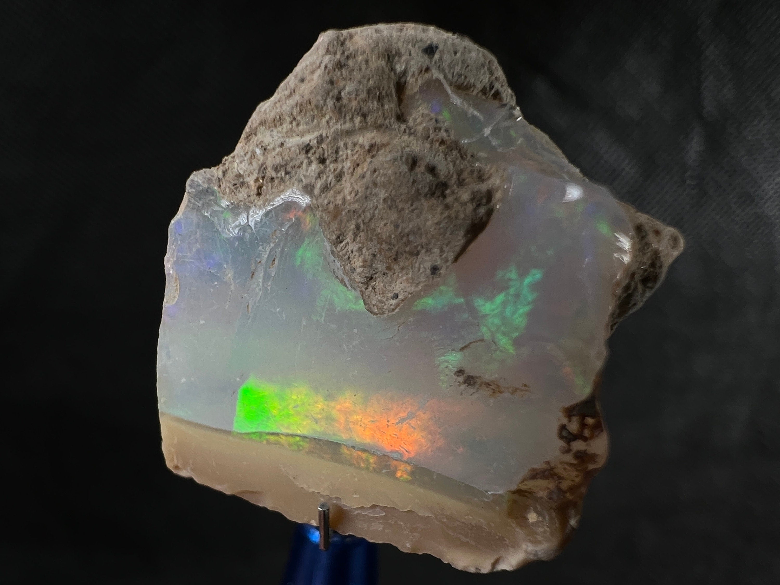 Premium 4A+ Welo Opal Raw Crystal - Natural Cutting Grade Opal Gemstone, October Birthstone (50659) for Jewelry Making, Collecting & Healing Crystals