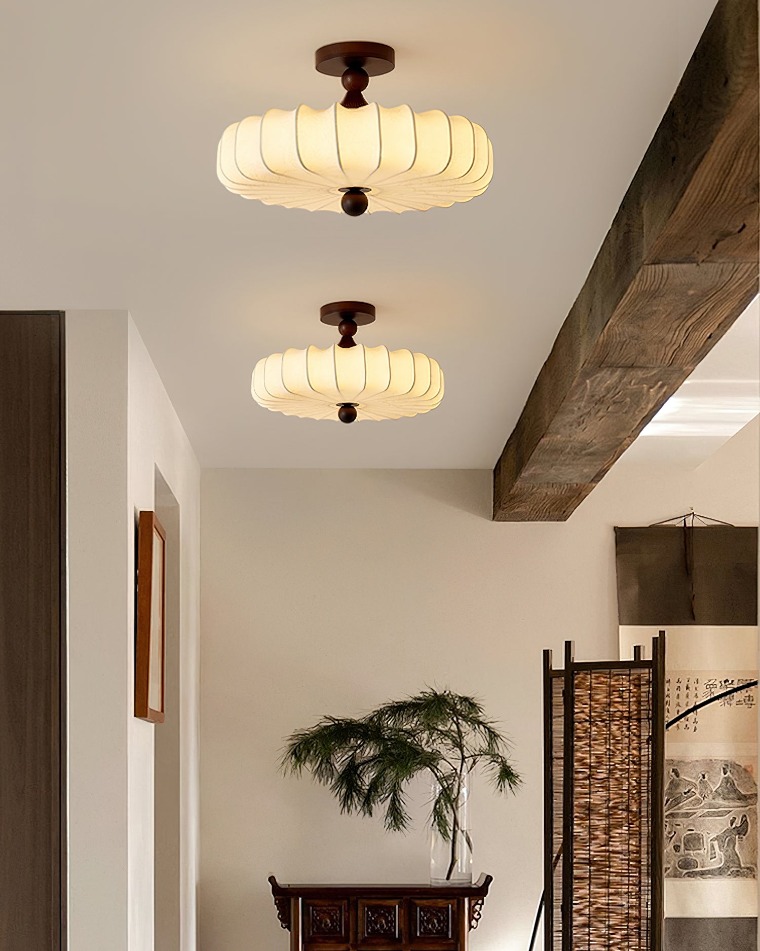 Anela Modern Ceiling Light Fixture - Energy Efficient LED Flush Mount Lighting for Bedroom, Living Room, Kitchen & Hallway - Dimmable Bright White Light (3000K-6000K) - Easy Installation Home Decor