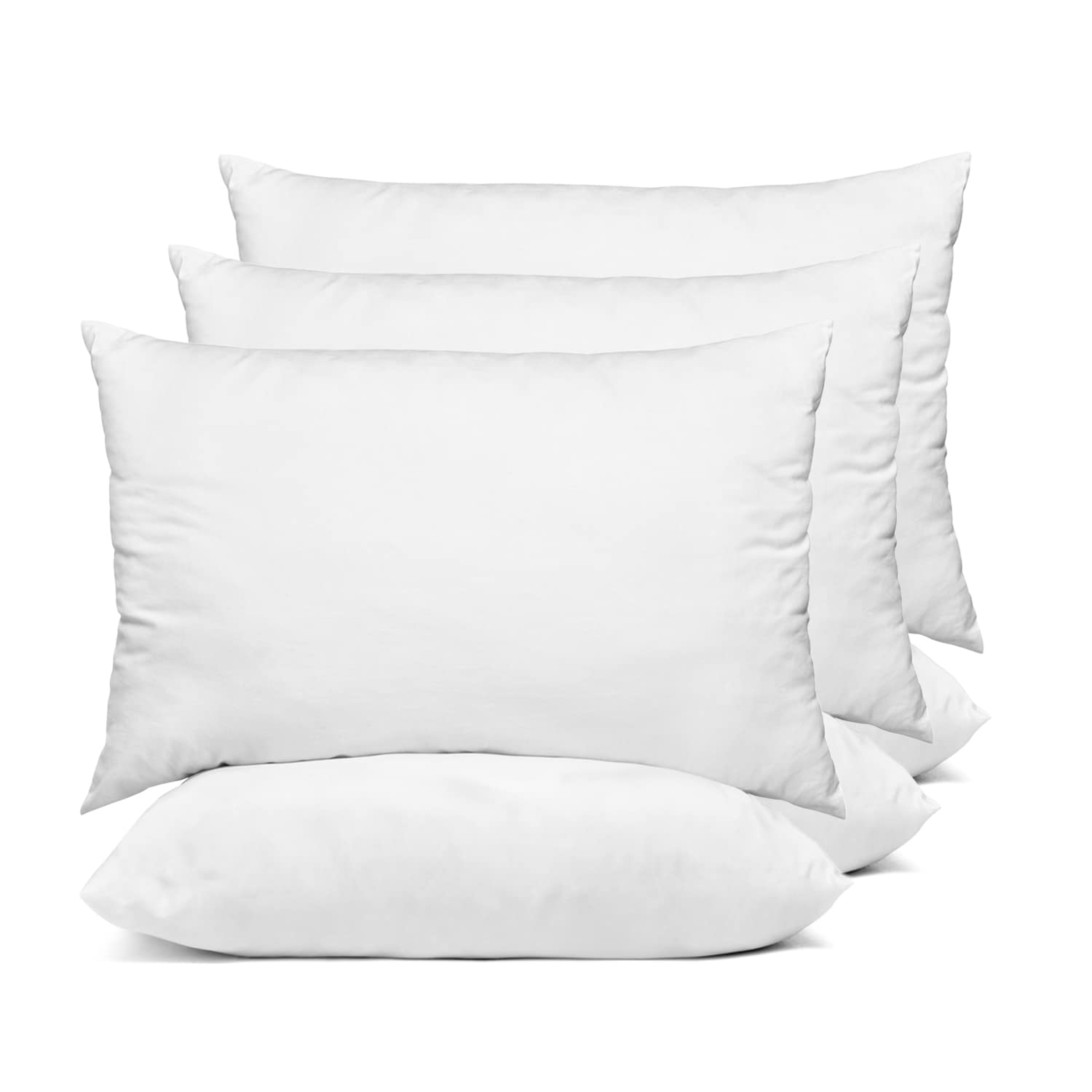Ultra-Bounce Down Alternative Pillows (Pack of 6) - Hypoallergenic, Dust Mite Resistant, Hotel Quality Bed Pillows for Back & Side Sleepers - White | Perfect for Home, Guest Room & Travel Use