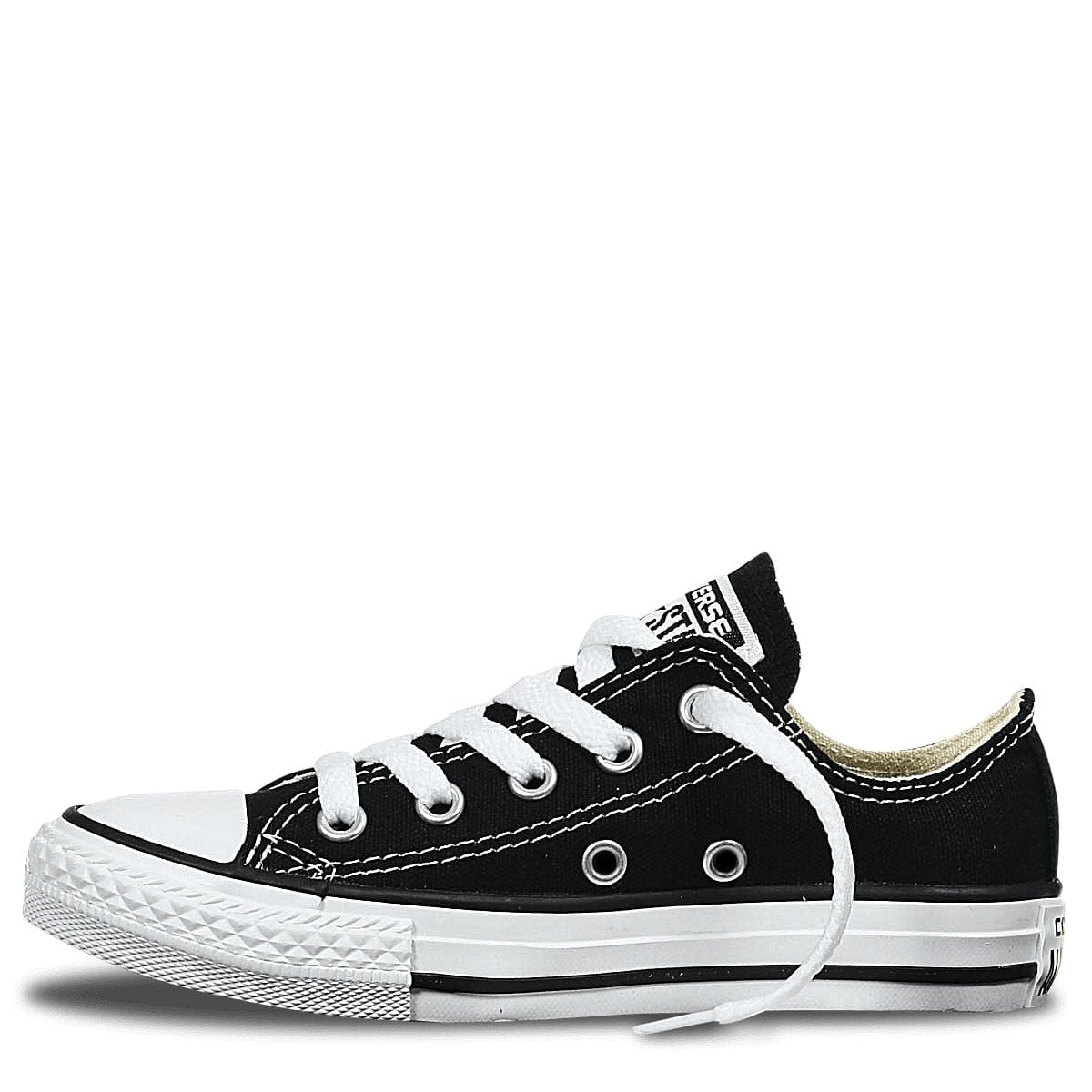 Converse Kids Chuck Taylor All Star Low Top Sneakers - Black & White Canvas Shoes for Boys & Girls - Casual, School & Everyday Wear