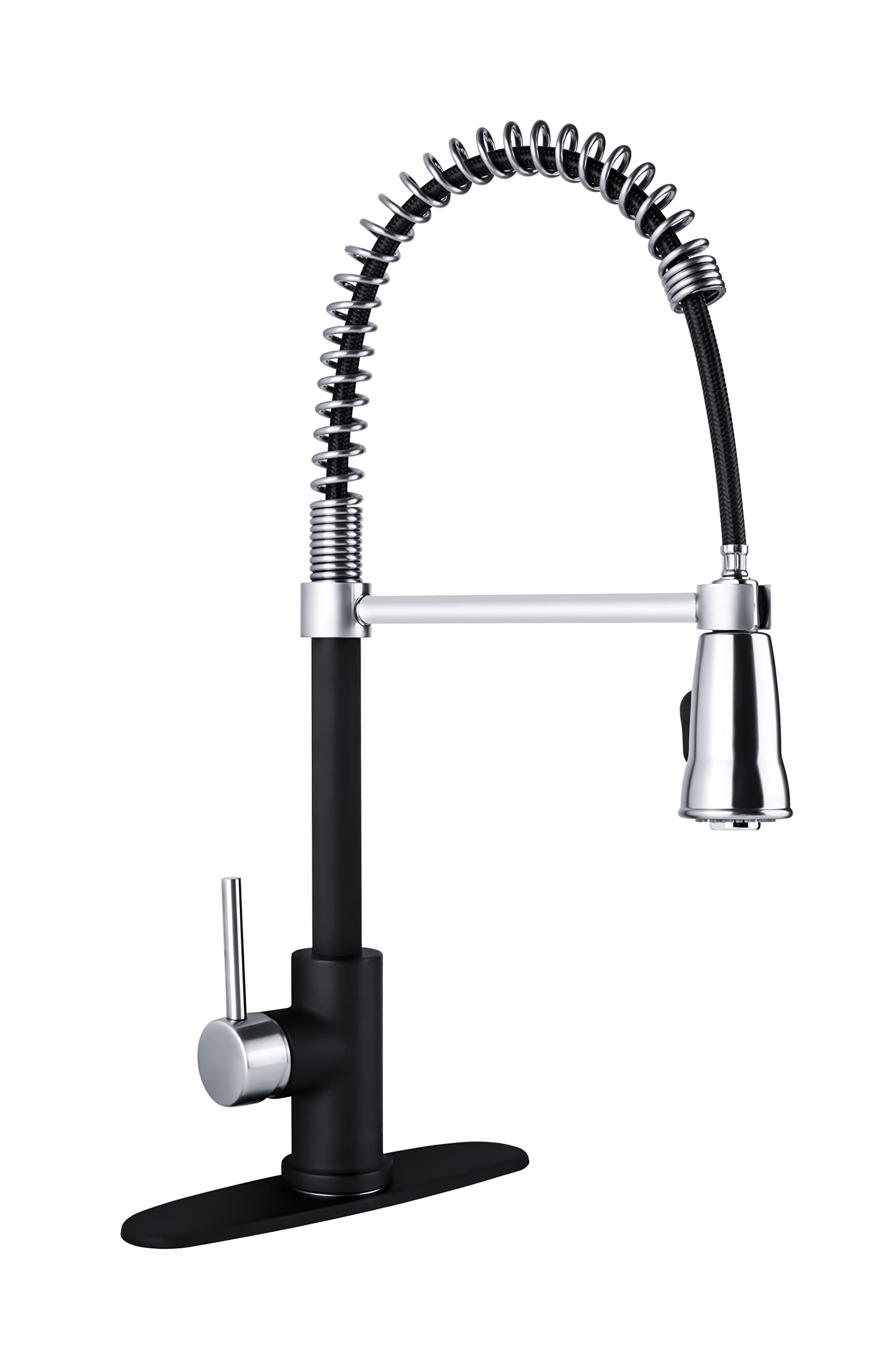 Dura Faucet DF-NMK504-MBSN - High-Arc Pull-Down Kitchen Faucet for RV & Home Sinks