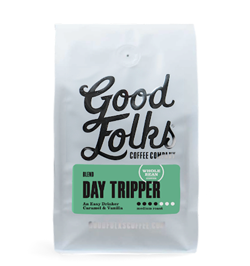 Day Tripper Blend Coffee - Premium Medium Roast Ground Coffee for Travel & Outdoor Adventures - Perfect for Camping, Hiking & Road Trips