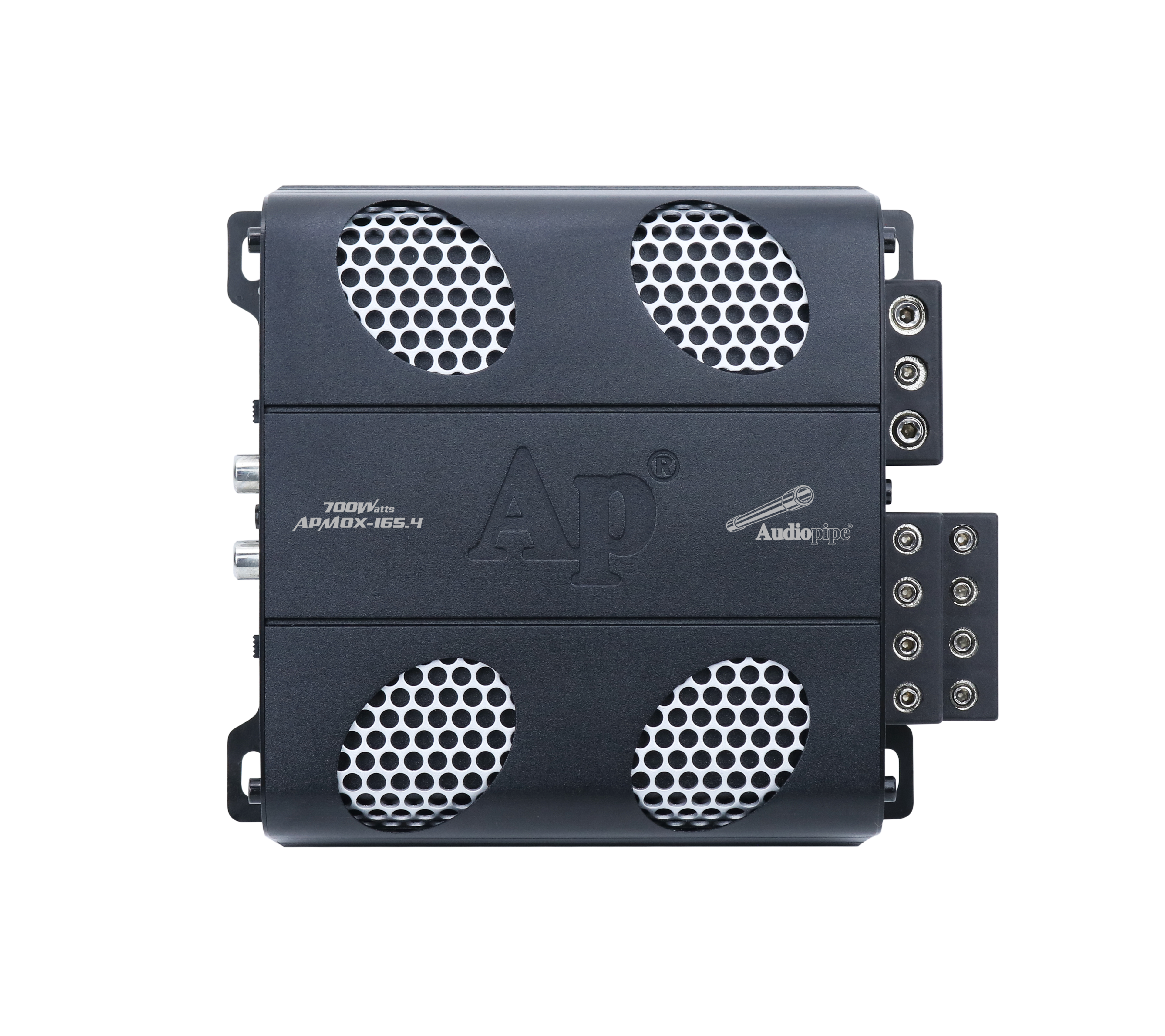 165W 4-Channel Class D Mini Car Amplifier - APMOX 165.4 - Compact Power for Car Audio Systems, Home Theater & DJ Setups
