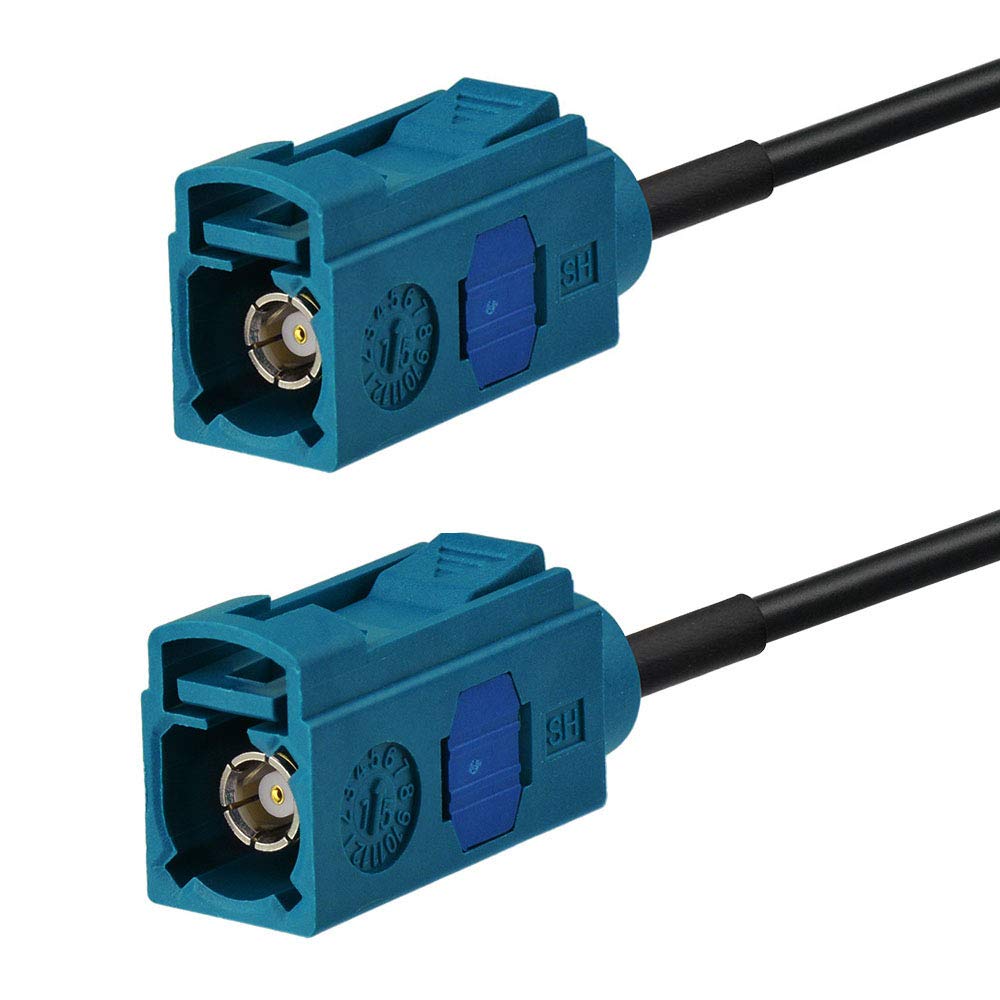 Bingfu Fakra Z Female to Female 3m/10ft Vehicle Antenna Extension Cable - Compatible with Car Stereo, Android Head Unit, GPS Navigation, FM/AM Radio, Sirius XM Satellite, 4G LTE, TEL & Bluetooth Modules - Perfect for Car Audio Upgrades & Signal Boosting