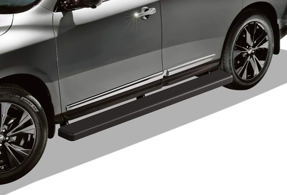 APS Premium 6in Black Running Boards - Compatible with Nissan Pathfinder 2013-2021 | Side Step Nerf Bars for Easy Entry & Exit | Rugged Off-Road Protection