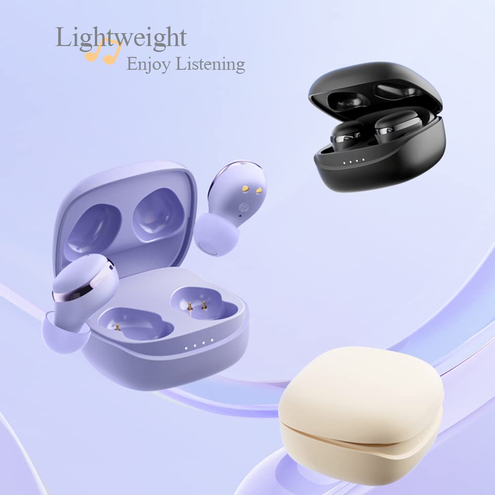 Kamon K14 Wireless Bluetooth Earbuds with Wireless Charging Case - Bluetooth 5.3, IPX7 Waterproof, Touch Control, Built-in Mic, Hi-Fi Stereo Sound - Compatible with iPhone 14/13, Samsung Galaxy - Perfect for Gym, Running & Daily Use (Black)