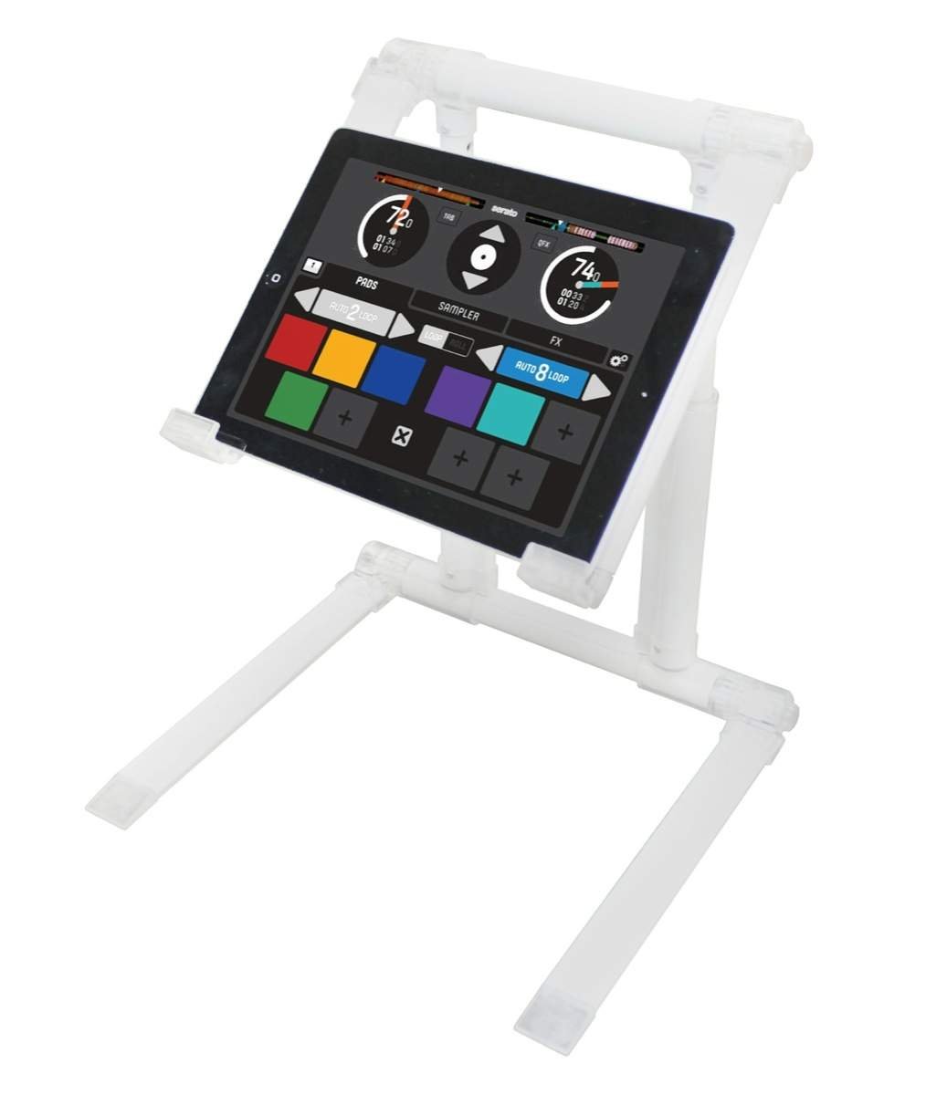 Odyssey 360 Folding Laptop Stand Adjustable Ergonomic Portable Laptop Riser - White for Home Office, Gaming & Travel Use