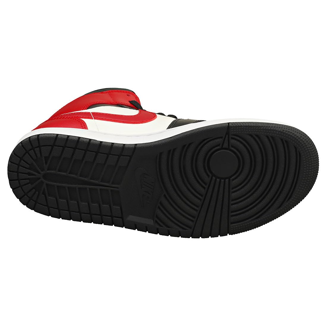 Jordan Women's Air 1 Mid Sneakers - Sail/Gym Red/Off Noir/White (BQ6472-160) - Size 11 - Perfect for Running, Gym Workouts & Casual Streetwear Fashion
