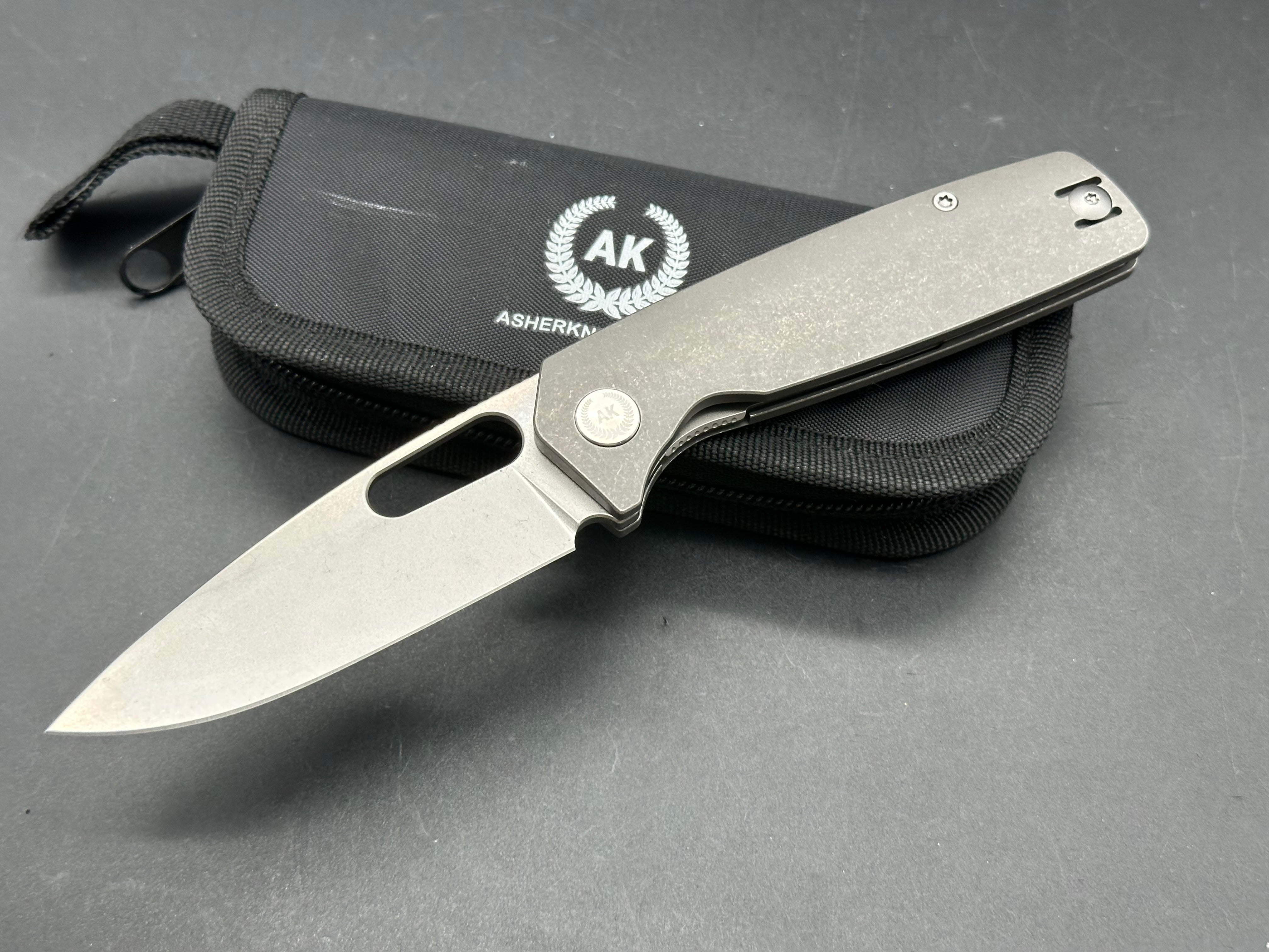 Asher Spiro Ti Folding Knife - 3.2