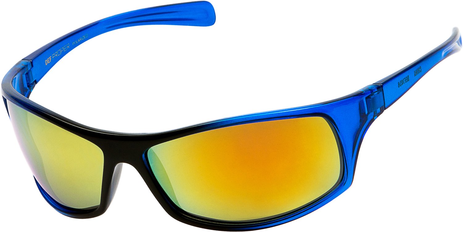 DEF Polarized Sports Sunglasses for Men & Women - UV Protection Wrap-Around Design for Running, Cycling, and Outdoor Activities