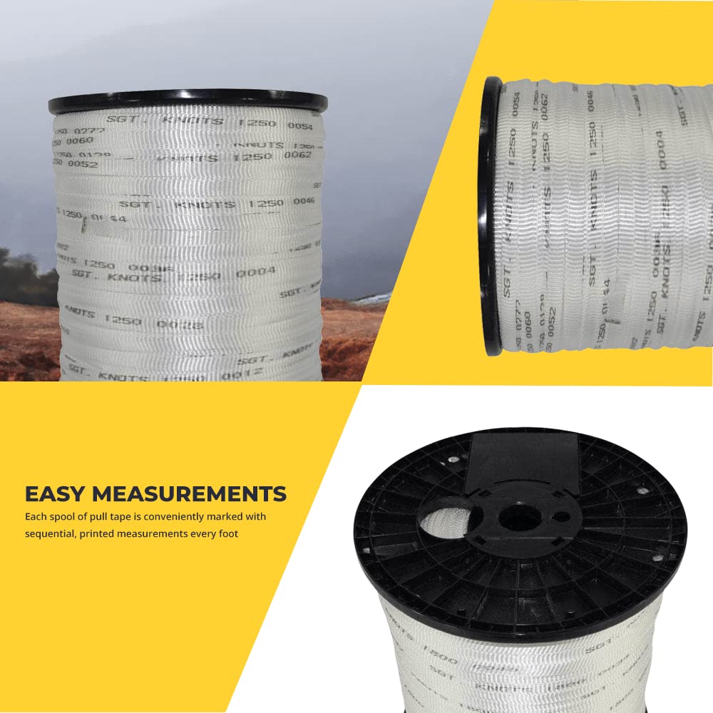**SGT KNOTS Heavy Duty Polyester Pull Tape - 1/2