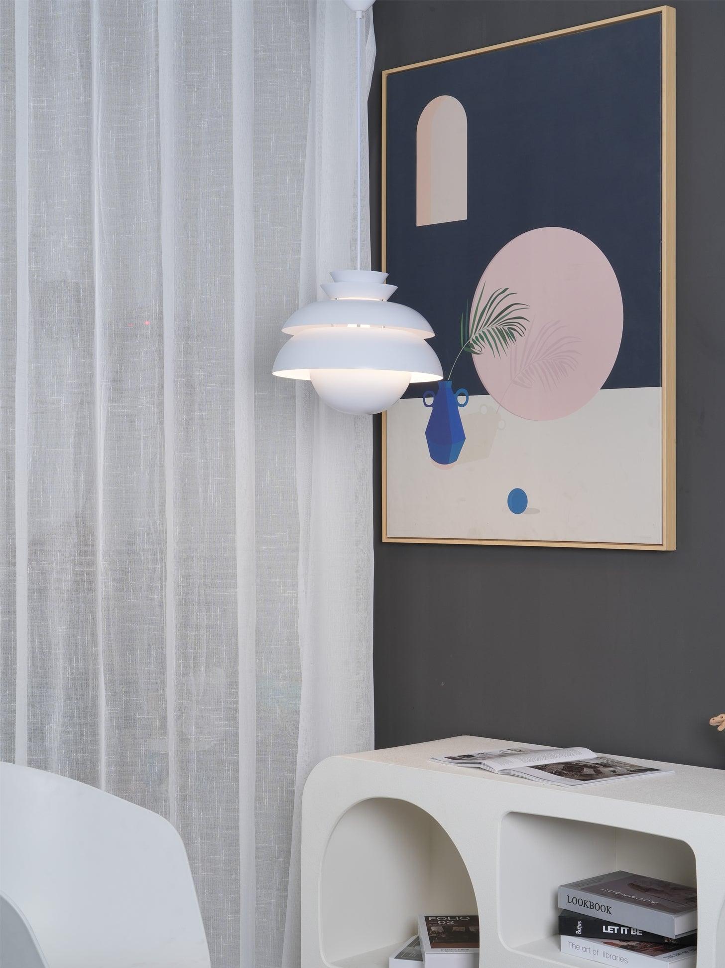 Modern LED Pendant Light for Kitchen Island, Dining Room & Bedroom - Adjustable Hanging Chandelier with Dimmable Warm White Light - Perfect for Home Decor, Restaurants and Cafe Lighting