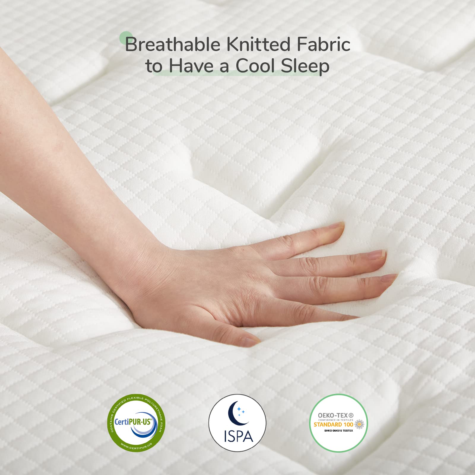 Novilla 12 Inch Hybrid King Mattress in a Box - Gel Memory Foam & Innerspring for Cool Sleep, Pressure Relief, Medium Firm Support with Pillow Top - Perfect for Bedrooms, Guest Rooms, and Dormitories