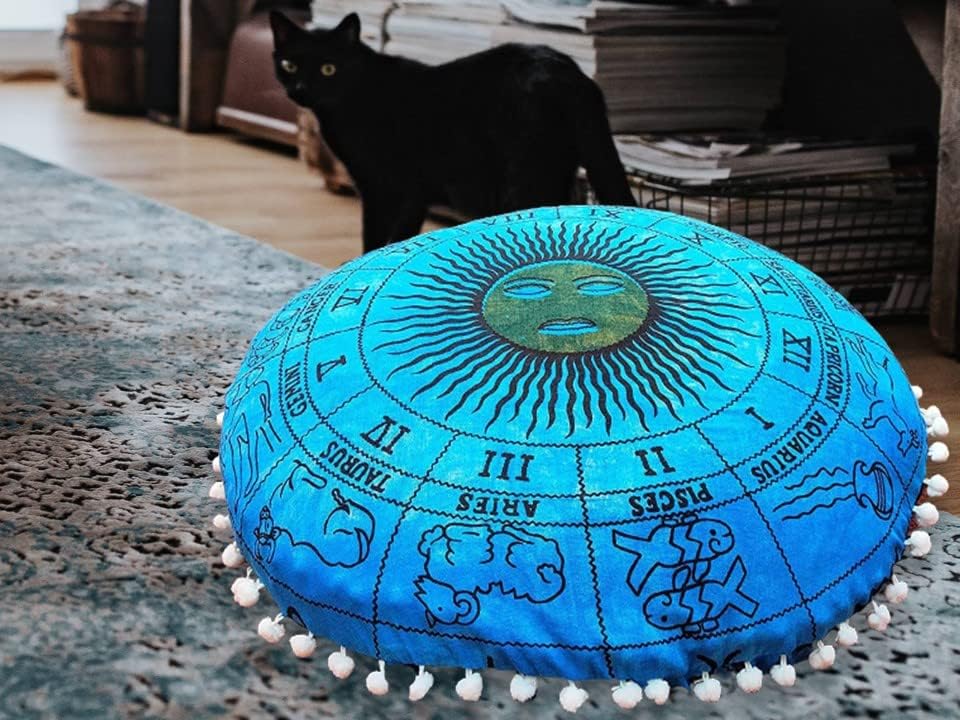 Astrology Horoscope Floor Pillow Cover - 22