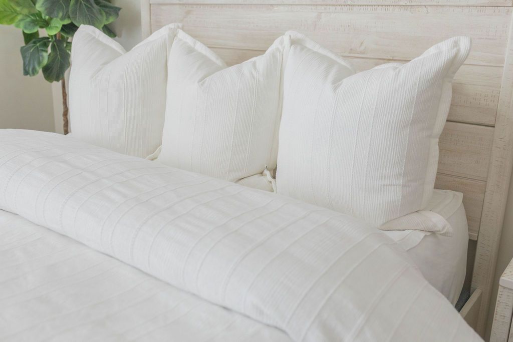 Blakely XL Euro Pillow Cover - 20x20 Inches, Soft & Breathable Cotton, Zipper Closure - Perfect for Bedroom, Living Room, and Sofa Decor