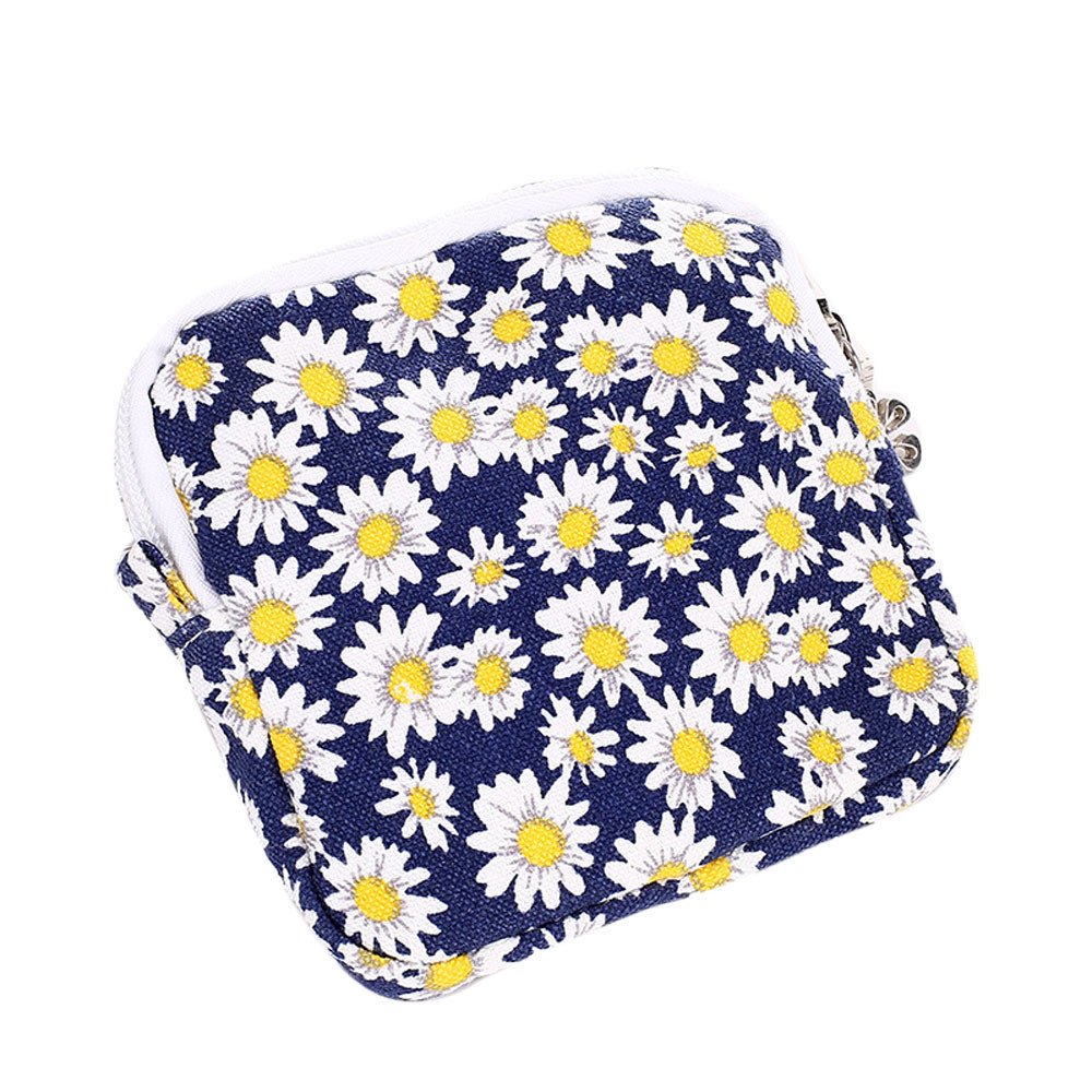 FORUU Unisex Sanitary Pad Organizer Pouch - Cute Travel Toiletry Bag for Women & Girls, Period Essentials Storage, Perfect for School, Gym, or Office Use