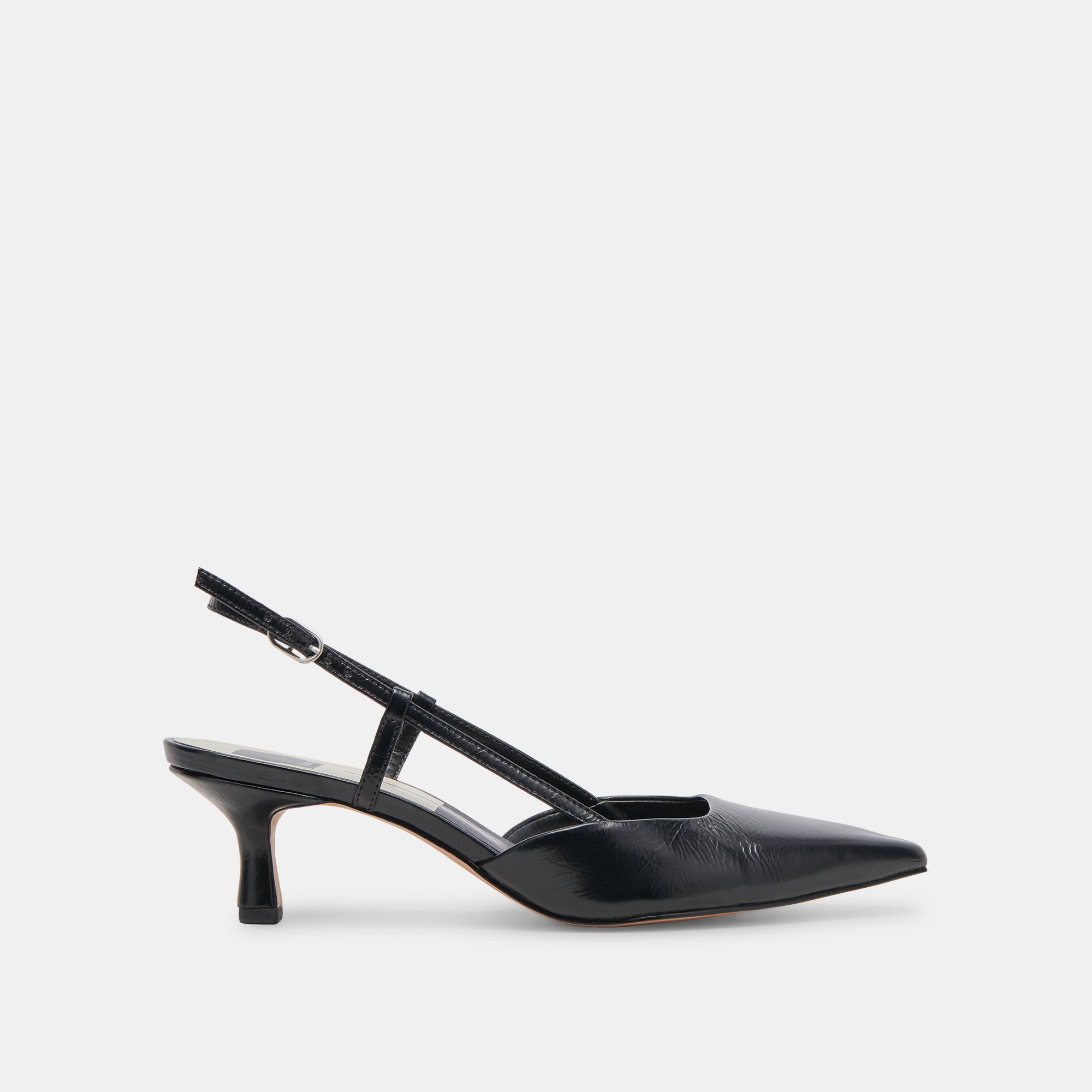 ODELA Women's High Heels - Midnight Crinkle Patent Leather Pumps for Party, Wedding & Evening Wear